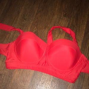 Red swim top